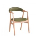 엘빈 원목의자-그린